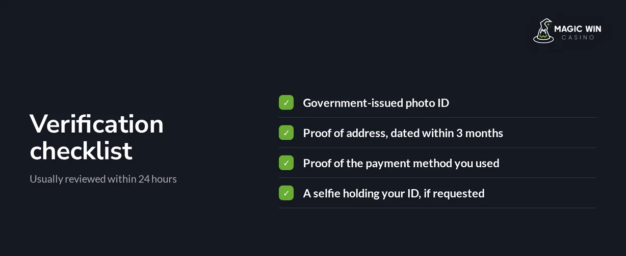 Review account verification documents.
