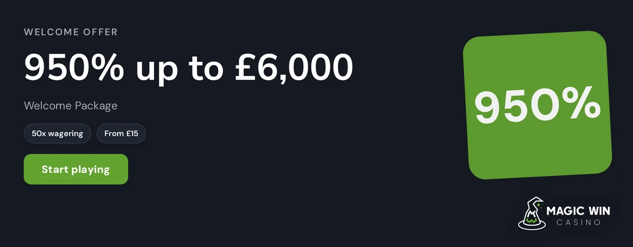 Score 950% welcome package